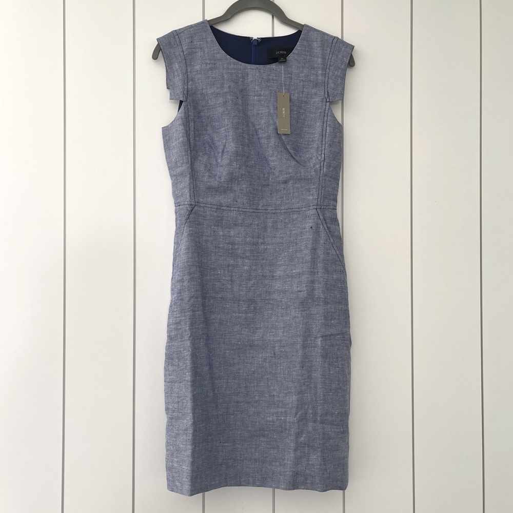 J. Crew - Petite resume dress in stretch linen